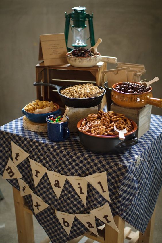 Trail Mix Bar | Camping Party Ideas | Pretty My Party