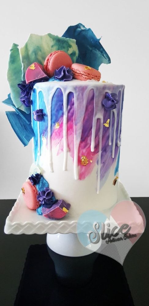 Watercolor Drip Cake | Freak Cake Trend | Pretty My Party