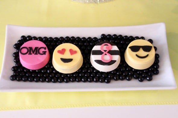 Amazing Emoji Birthday Party featured on www.prettymyparty.com