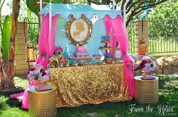 Princess Jasmine Arabian Nights Birthday Party | Pretty My Party