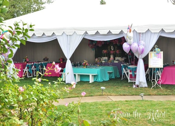 Unicorn and Rainbows Birthday Party featured on Pretty My Party