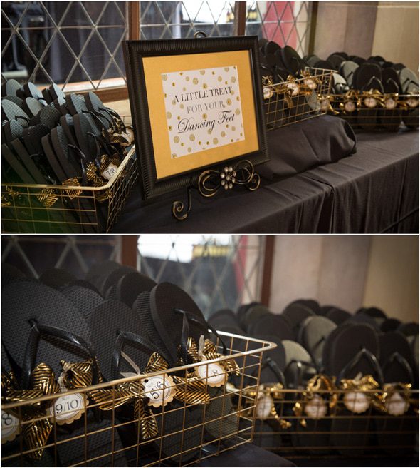 Elegant Gold, Black and White Wedding | Pretty My Party