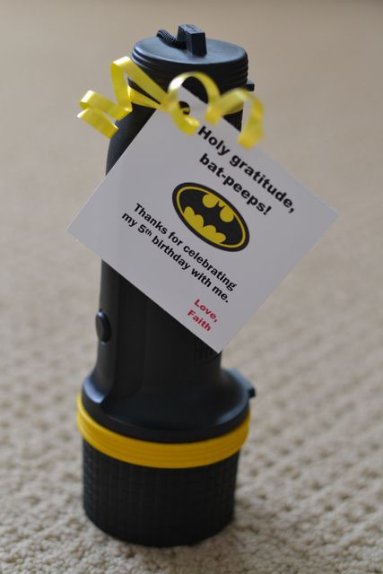 Batman Party Favor idea | Batman Party Ideas