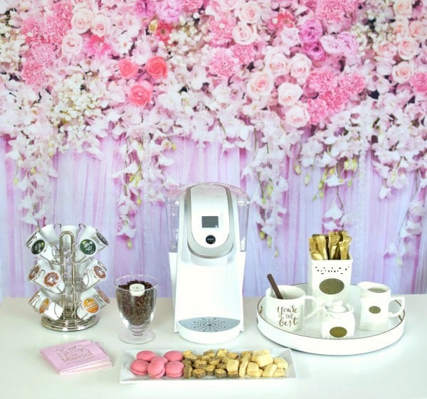 How to set up a Bridal Shower Coffee Bar | Pretty My Party