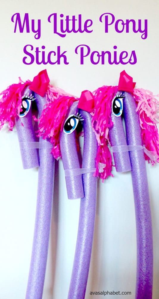 DIY My Little Pony Stick Ponies | My Little Pony Party Ideas