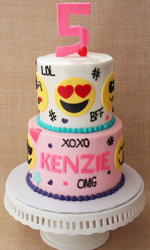 Emoji Birthday Cake | Emoji Birthday Party Ideas