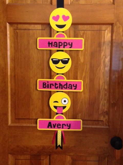 Emoji Birthday Sign | Emoji Birthday Party Ideas