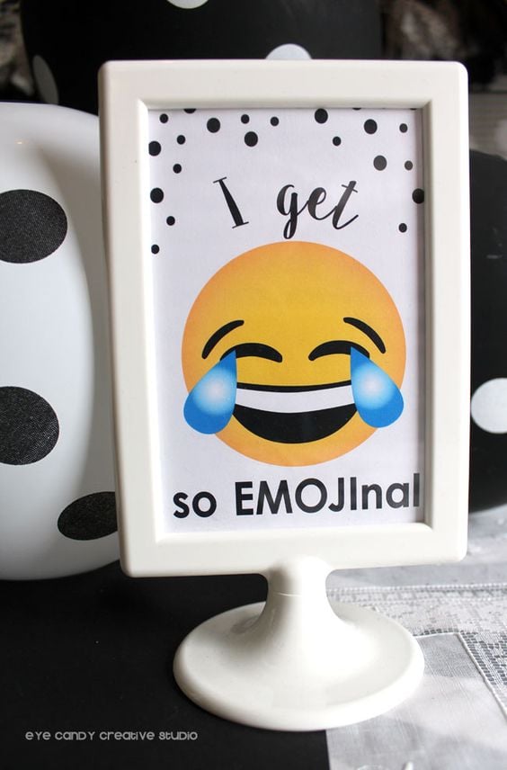 Emoji Party Sign | Emoji Birthday Party Ideas