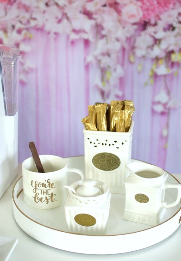 How to set up a Bridal Shower Coffee Bar | Pretty My Party