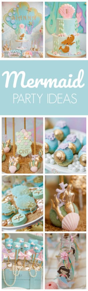 Magical Mermaid First Birthday Party featured on Pretty My Party