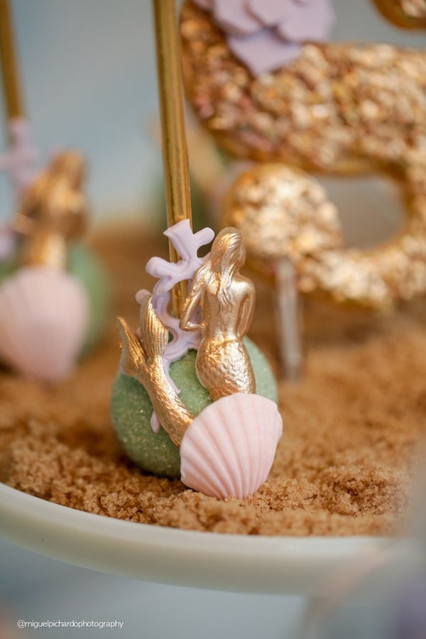 Magical Mermaid First Birthday Party Cake Pop