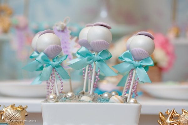 Magical Mermaid First Birthday Party Sweets 