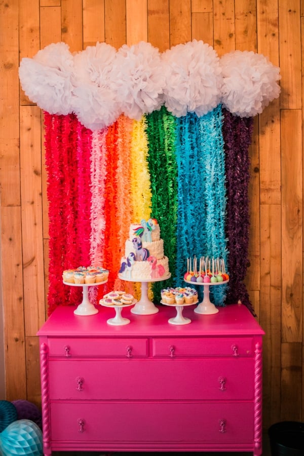 My Little Pony Cake Table | My Little Pony Party Ideas