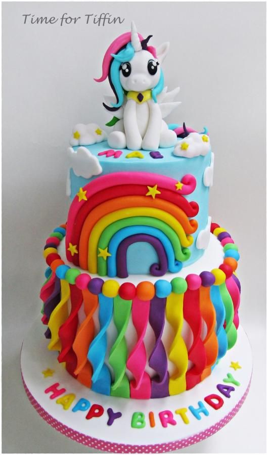My Little Pony Rainbow Cake | My Little Pony Party Ideas