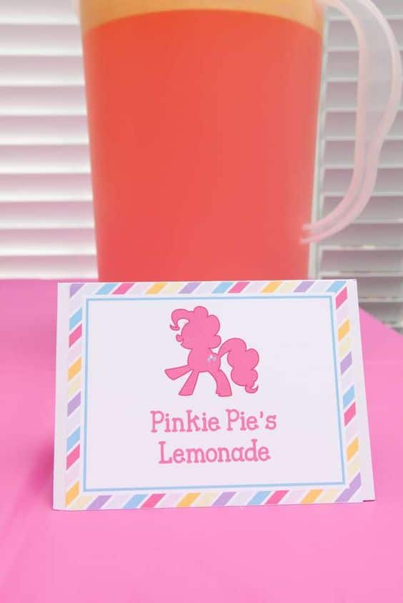 Pinkie Pie's Lemonade | My Little Pony Party Ideas