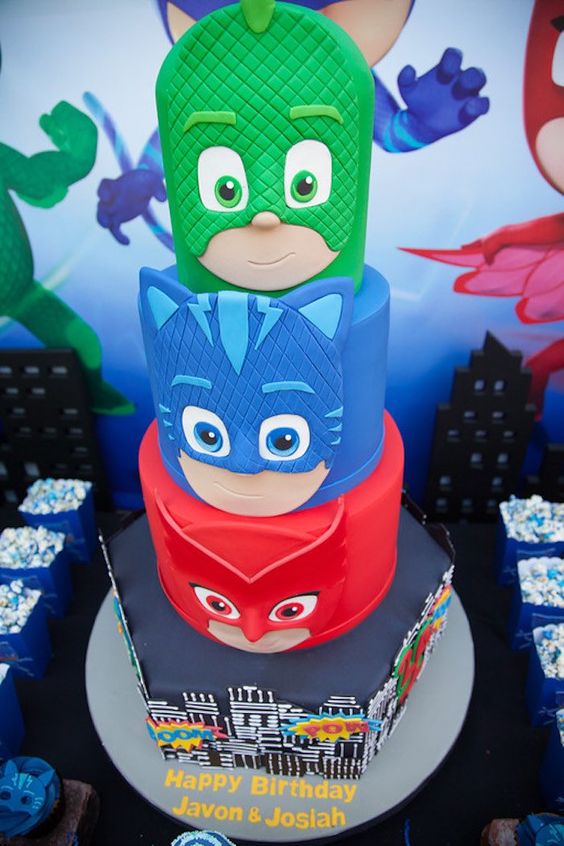 PJ Masks Birthday Cake | PJ Masks Party Ideas
