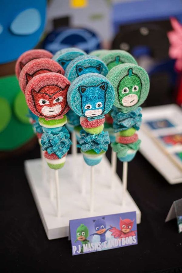 PJ Masks Candy Kabobs | PJ Masks Party Ideas