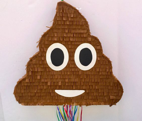 Poop Emoji Pinata | Emoji Birthday Party Ideas