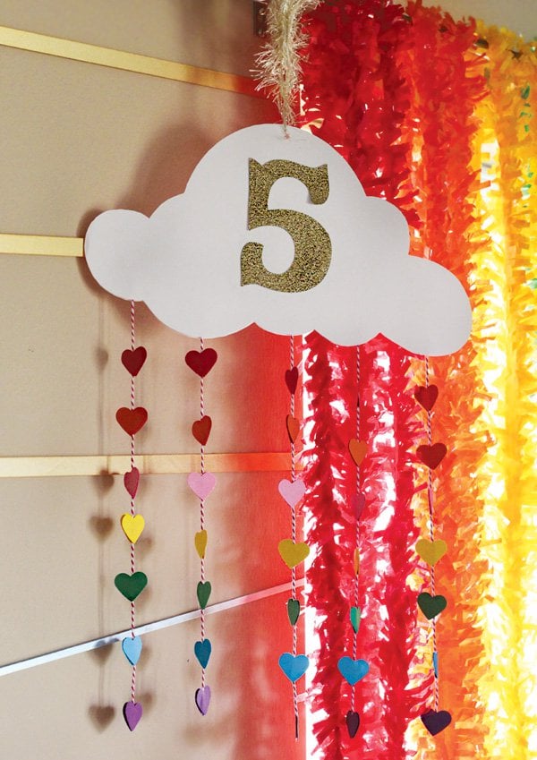 Rainbow Cloud Party Decor | My Little Pony Party Ideas