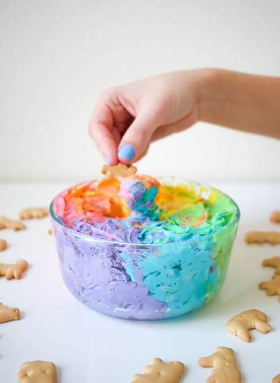 Rainbow Funfetti Dip | My Little Pony Party Ideas