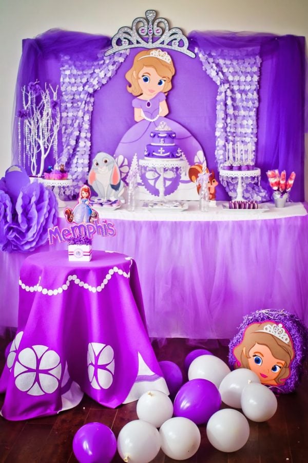 Sofia the First Dessert Table | Sofia the First Party Ideas