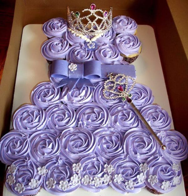 Sofia the First Cupcake Cake | Sofia the First Party Ideas