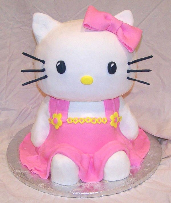 3D Hello Kitty Cake | Hello Kitty Party Ideas