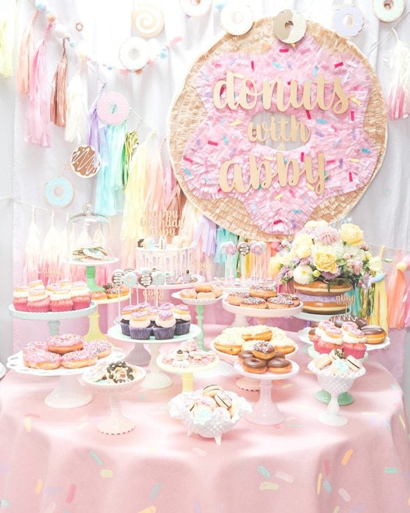 Gorgeous Donut Themed Birthday Party featured on Pretty My Party