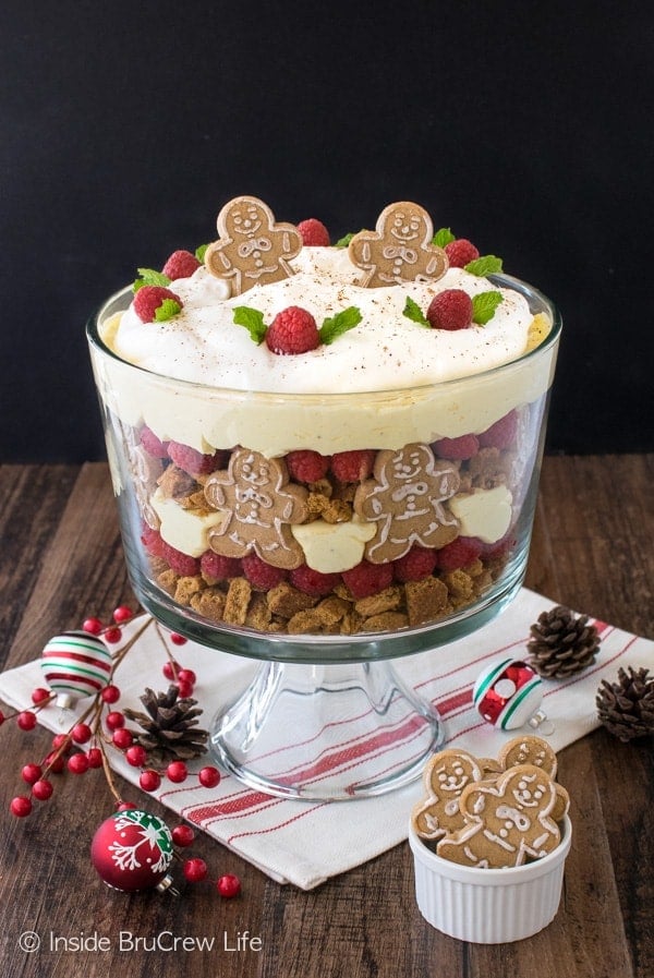 No Bake Eggnog Cheesecake Trifle Recipe | Holiday Trifle Recipes
