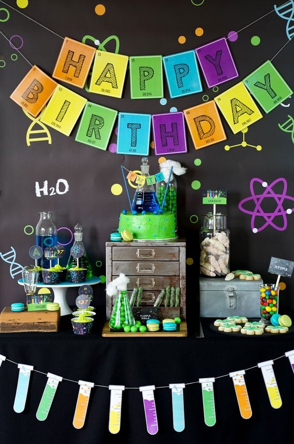 Science Party Dessert Table | Mad Scientist Party Ideas