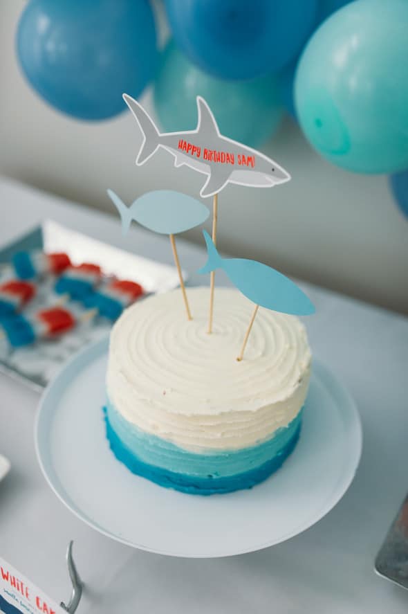 Jawsome Shark Themed Birthday Party featured on Pretty My Party
