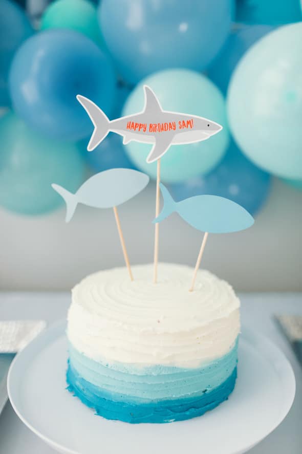 Jawsome Shark Themed Birthday Party featured on Pretty My Party