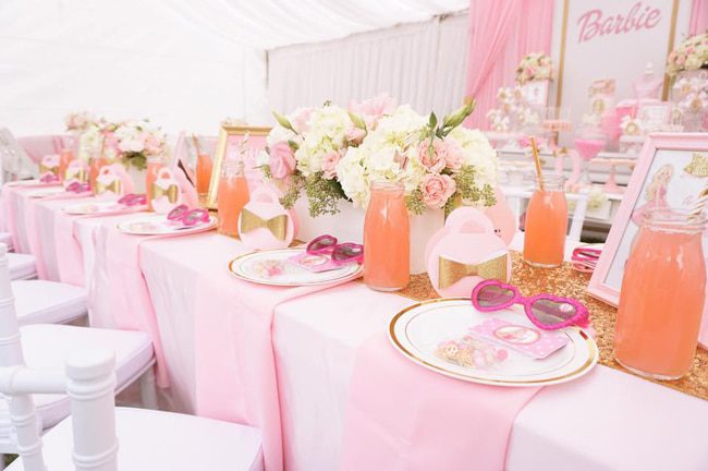 Barbie Glam Birthday Party featured on Pretty My Party