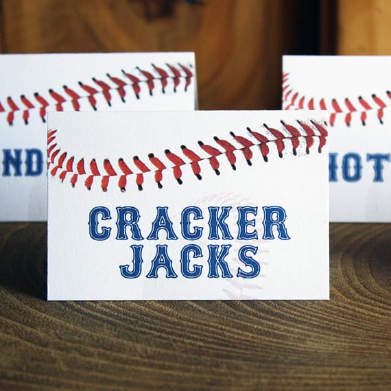 Baseball Food Labels | Baseball Party Ideas