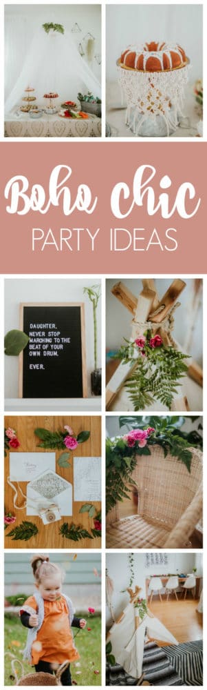 Boho Chic Second Birthday Party featured on Pretty My Party