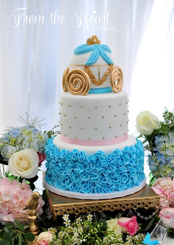 Cinderella Birthday Cake | Cinderella Party Ideas