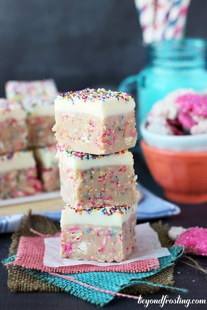 Circus Animal Cookie Dough Truffle Bars | Circus Animal Cookie Party Ideas