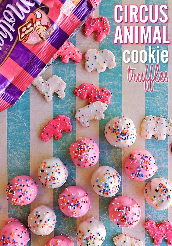 Circus Animal Cookie Truffles | Circus Animal Cookie Party Ideas