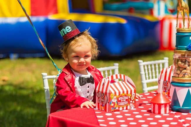 Whimsical Circus First Birthday Party