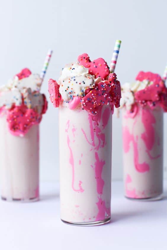 Circus Animal Cookie Milkshakes | Circus Animal Cookie Party Ideas