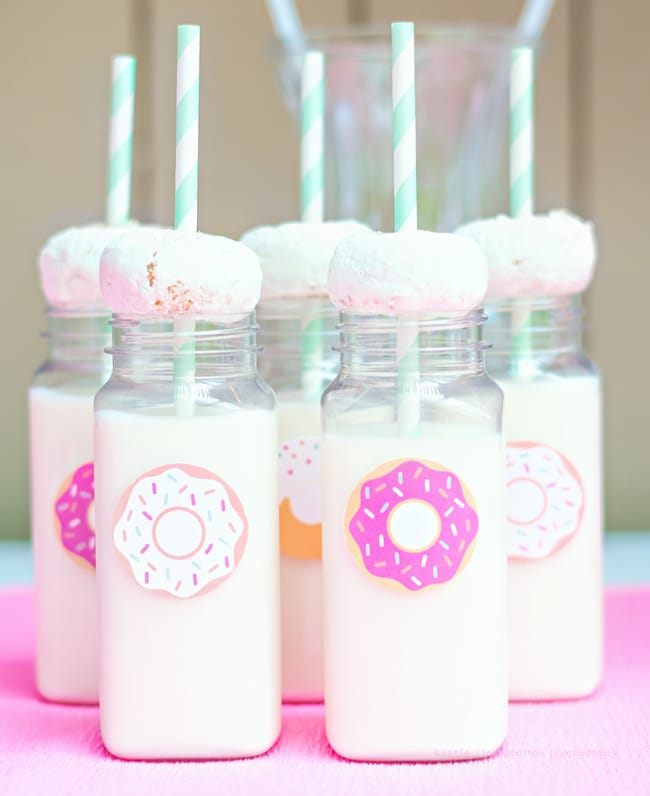 Mint and Coral Donut Party featured on Pretty My Party