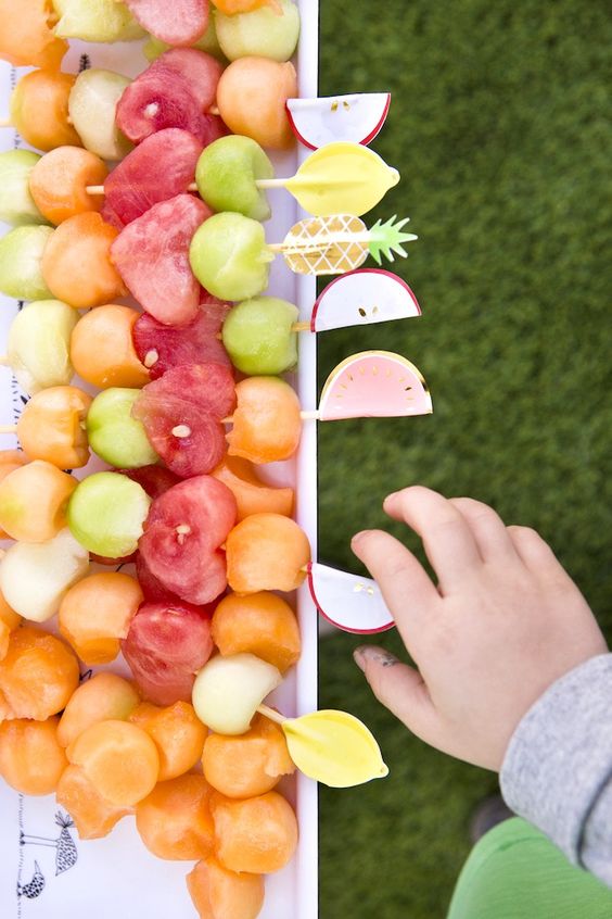 Fruit Kabobs | Tutti Frutti Party Ideas