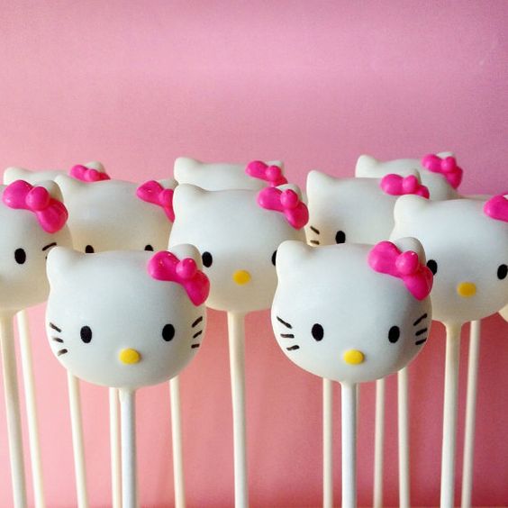 Hello Kitty Cake Pops | Hello Kitty Party Ideas