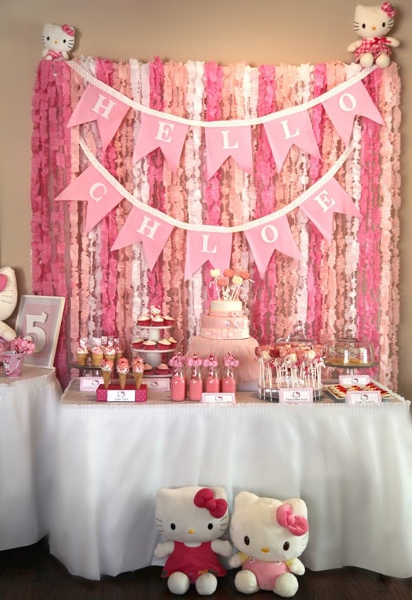 Hello Kitty Party Dessert Table | Hello Kitty Party Ideas