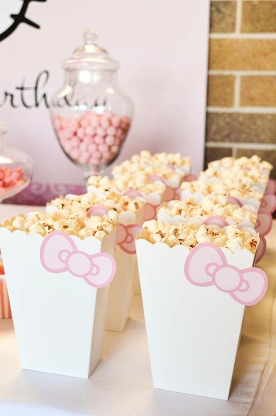 Hello Kitty Popcorn Boxes | Hello Kitty Party Ideas