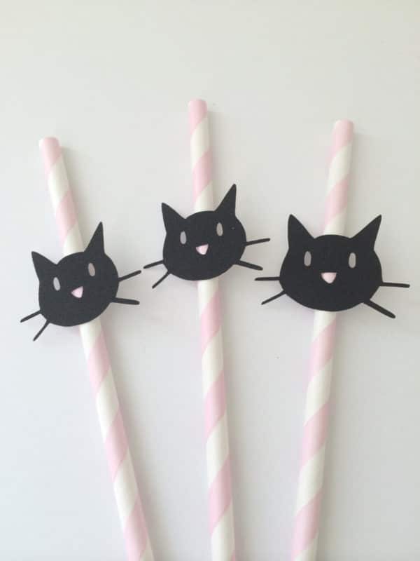 Kitty Cat Straws | Cat Party Ideas