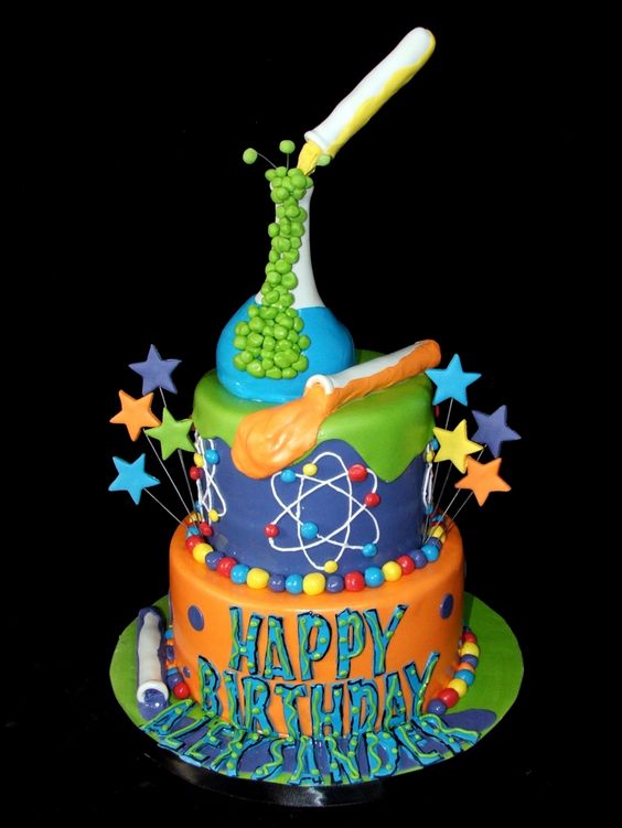 Mad Scientist Birthday Cake | Mad Scientist Party Ideas