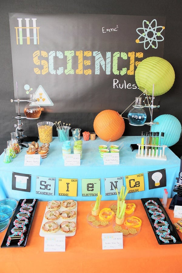 Mad Scientist Food Table | Mad Scientist Party Ideas