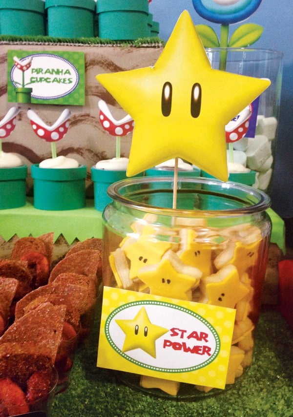 Star Power Cookies | Super Mario Party Ideas