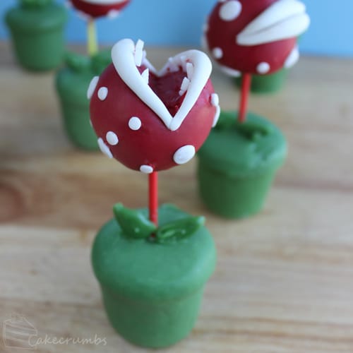 Piranha Plant Cake Pops | Super Mario Party Ideas 